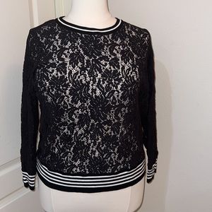 Plus Size Lace Sweater
